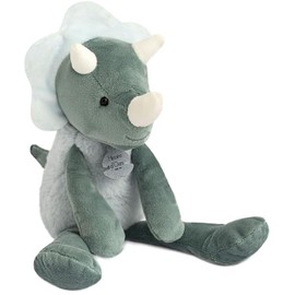 Histoire d'ours - Dinosaur Plush Toy - Les Sweety Chou - Gift Box - Green Grey - 30 cm - New Baby and Birthday Gift Idea for Girls and Boys - HO2947
