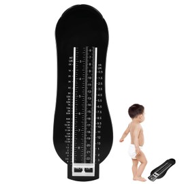 CooAooRoo Children'S Foot Measurement, Children'S Shoe Size Measurement, Uk Size Shoe Size Measurement Tool, Accurate And Easy To Use Shoe Size Measurement Tool, Toddler Shoe Size Measurement (Black)