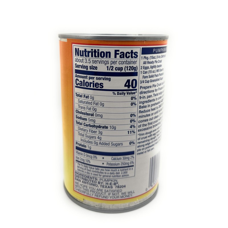 Puree Pumpkin Pie Filling 15oz - 4 cans