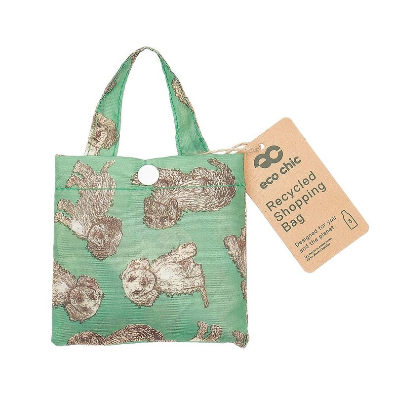 ECO CHIC Lightweight Foldable Reusable Shopping Bag | Water Resistant
