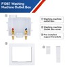 GUOFIS Washing Machine Outlet Box,1/2 Inch PEX F1807 Inlet Connection,3/4