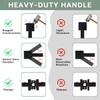KAMOTA Passage Door Levers, 5 Pack Black Heavy-Duty Door Handles,
