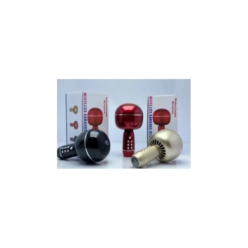 Portable Karaoke Microphone Bluetooth Wireless Speaker with Echo Effect for