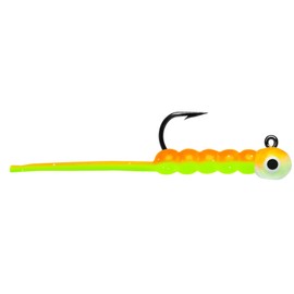 VMC WTJ150OCGL 1/50-Ounce Wax Tail Jig, Orange Chartreuse Glow
