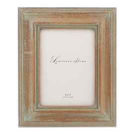 Lawrence Frames 5x7 Weathered Wood With Verdigris Wash Picture Frame (733157)