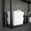 KUGGIS Storage Organizer Box With Lid Heavy Duty White PET