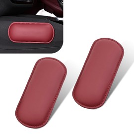 Zikefest 2PCS Car Door Armrest Pads, Arm Rest Elbow Pads, Car Armrest, Soft Leather Car Armrest Cushion, Universal Car Interior Accessories, Car Knee Pads for Arm Support Protect (Red)