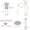 GGStudy Tall Body Single Handle One Hole Bathroom Vessel Sink