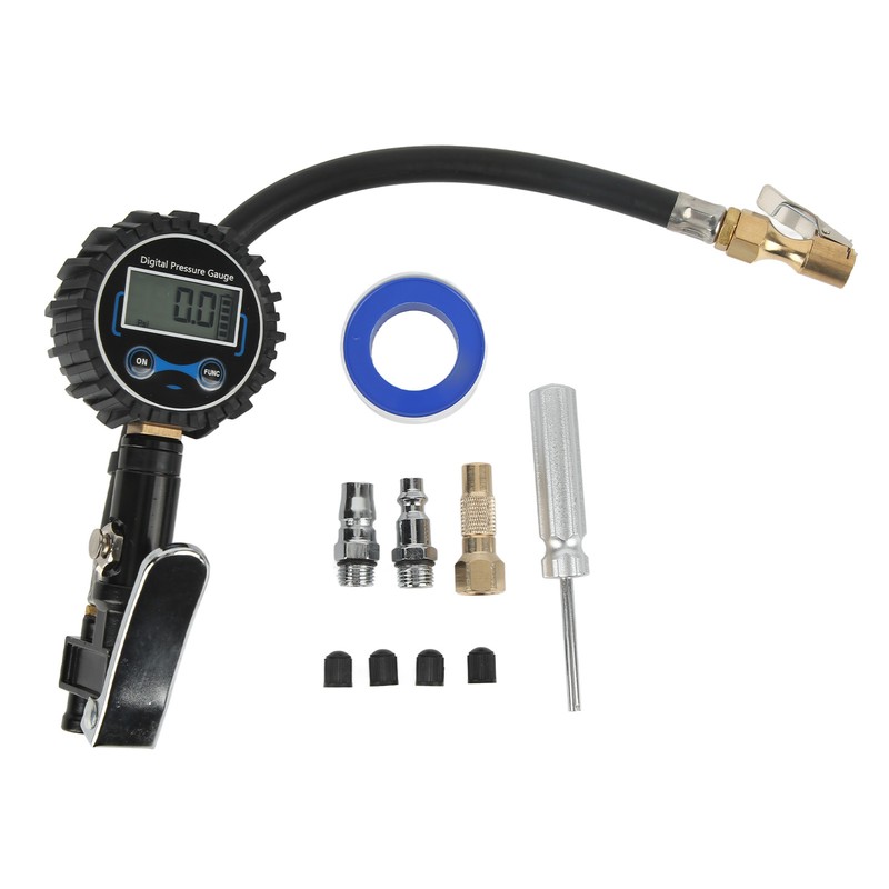 0‑200PSI Tire Inflator with Tire Pressure Gauge LCD Digital Display