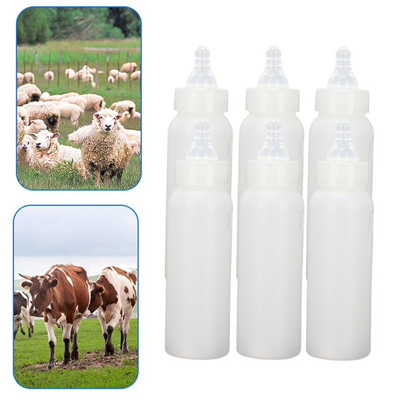 10pcs Small Animal Feeding Bottle Soft Silicone Nipple Thickened Pet