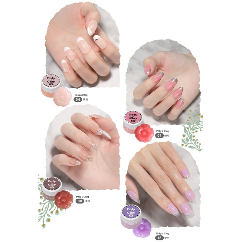 Poly & clay clay gel can be used for both