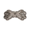 Alpenflüstern API107 Antique Silver Tone Bow Brooch, Metal, Without Stone