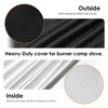Heavy-Duty Waterproof Patio Cover for 2-Burner Outdoor Cooking System, Camp