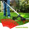 Plastic Grass Trimmer Blades, 100Pcs Plastic Lawn Mower Blades Replacement