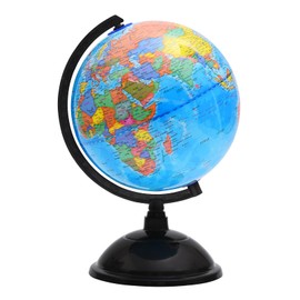 Educational World Globe for Kids Learning - 8 inch Spinning Globes of The World with Stand for Students Learning Geography, World Mova Globe Map Decorative Kids Room Classroom, Desk, Office or Home