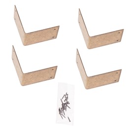 Operitacx Pcs Brass Book Corner Protectors Right Angle Fasteners for Dust Corners Heavy Duty Cabinet Connectors