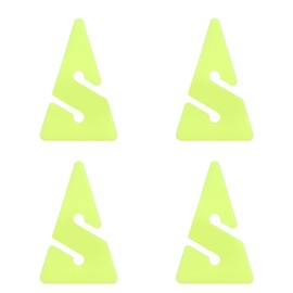 Alomejor Dive Line Marker Triangular Fluorescent Yellow for Cave and Wreck Diving Safety