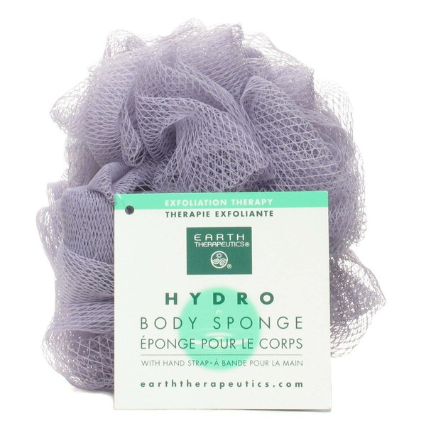 Earth Therapeutics Hydro Body Sponge, with Hand Strap, Lavender (Pack of 12)