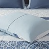 Ergode 8 Piece Comforter Set - Diamond Quilted Design, Blue