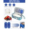 YOUSHARES Breastmilk Cooler Travel Bag with Digital Thermometer, Small Insulated