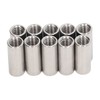 10 Pcs Round Coupling Nut M10x1.5 L35mm Stainless Steel Round