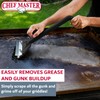 Chef Master Commercial Griddle Scraper with Replacement Blade and Grill