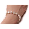 Genuine Freshwater Pearl Heart Shape 10-11mm Bracelet in 925 Sterling
