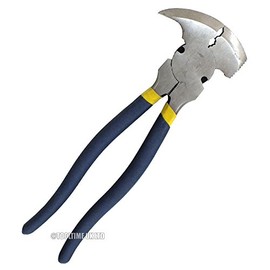 10.5" Heavy Duty All-in-One Fencing Pliers with Wire Cutters, Nail Hammer & Staple Remover