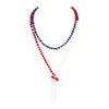 RIAH FASHION Hand Knotted Beads Endless Long Statement Necklace -