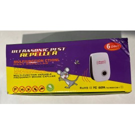 RoHS Ultrasonic Plug In Pest Repeller 6 pack - New - Open Box.