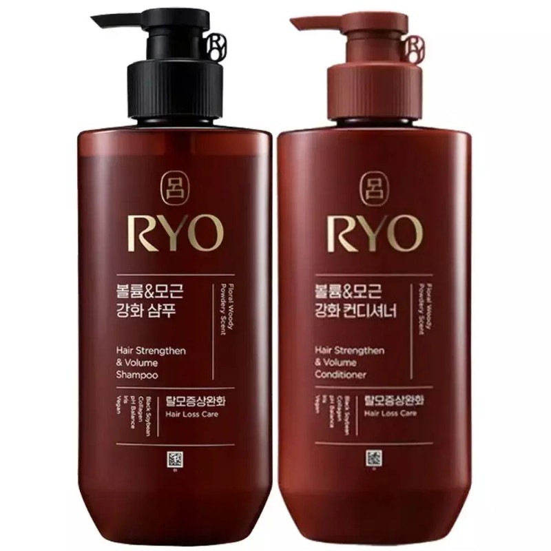 Rye 려 흑운 볼륨&모근강화 컨디셔너 린스 480ml 탈모증상완화 힘없는 머리카락