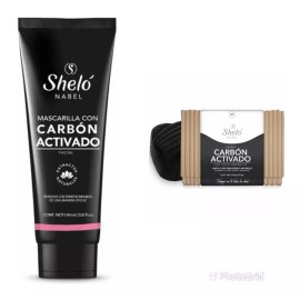 Sheló Nabel Mascarilla Con Carbón Y Jabón De Carbón Activado Shelo Nabel