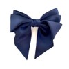 Navy Blue Satin Hair Bow Ladies Navy Blue Bow Hair