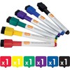 Nobo Mini Whiteboard Pens With Magnetic Eraser Cap, 2mm Fine