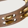 Meinl Percussion Traditional Wood Tambourine - 2-reihiges Tamburin - Durchmesser