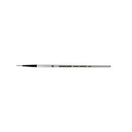 Daler-Rowney Graduate Multi-Technique Brush, Synthetic Hair, Short Handle, Liner, 10/0