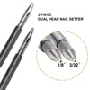PMIIO 2 Pieces Dual Head Nail Setter Spring Loaded Nail