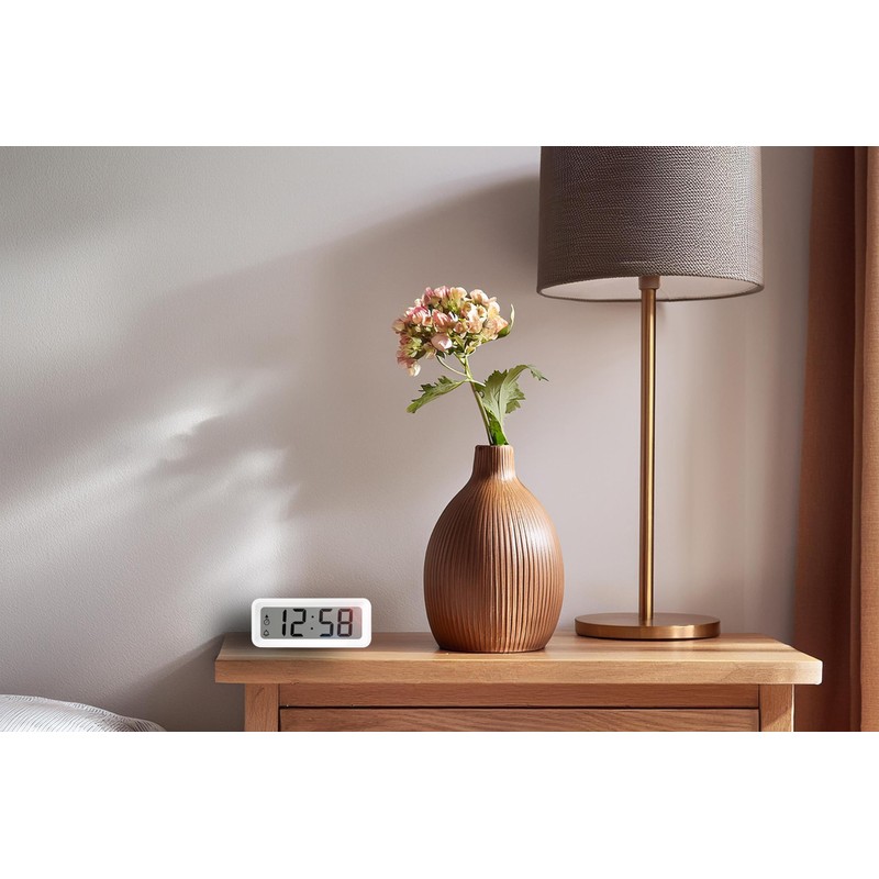 Techno Line WT175 Mini Alarm Clock/Traveler Alarm Clock with Temperature