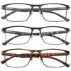 acavefox 3 Pack Reading Glasses Men Readers Blue Light Blocking