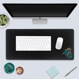 OTM Essentials Coastal Carolina University Classic Cloth Desk Mat, Durable Office Supplies, Non-Slip Base, Responsive Desk Pad with Smooth Cloth Surface, Black