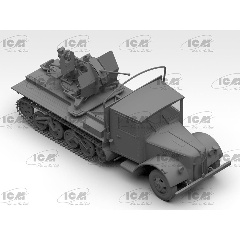 ICM 1:35 Sd.Kfz.3b with Flak 38 AA Gun