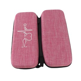 Funda para Estetoscopio, Estuche para Estetoscopio, Bolsa de Almacenamiento de Estetoscopio de Choque Simple, Caja Organizadora de Estetoscopio Portátil EVA (Rosa)
