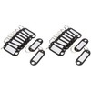 Wedo 262101800 Plastic Key Ring (Exchangeable Labels), Pack of 10