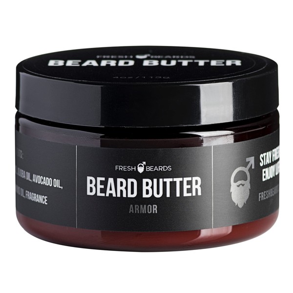Fresh Beards Armor Beard Butter - Sandalwood, Bourbon, and Amber