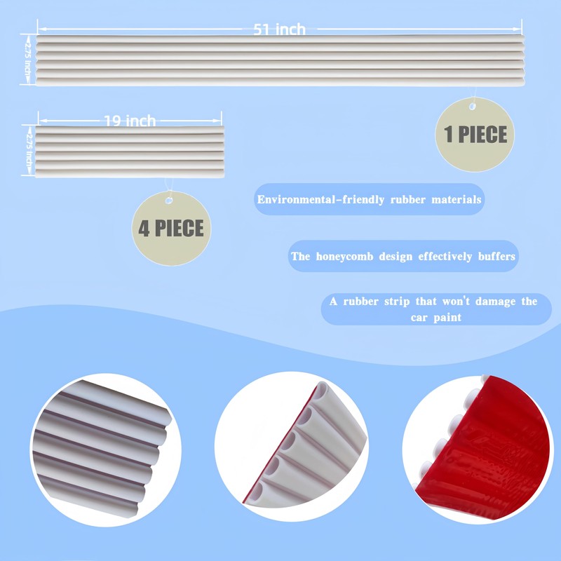 FXNX DIY Car Bumper Guard Rear Bumper Protector 5PCS Car