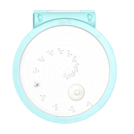 We R Memory Keepers - Herramienta circular para girar y recortar, incluye herramienta para hacer círculos y dos cuchillas de repuesto, hacer círculos perfectos, gira 360 grados, fácil de usar,