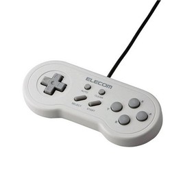 ELECOM i-Revo JC-U1608TWH Retro USB Gamepad, White, 2006 Model