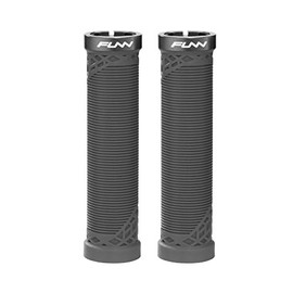 Funn Hilt Mountain Bike Handlebar Grips with Single Lock-on Clamp, Lightweight and Ergonomic Grips for MTB (Black)