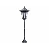 Lunartec Solar Garden Lantern: Solar LED Standing Lantern with Flame