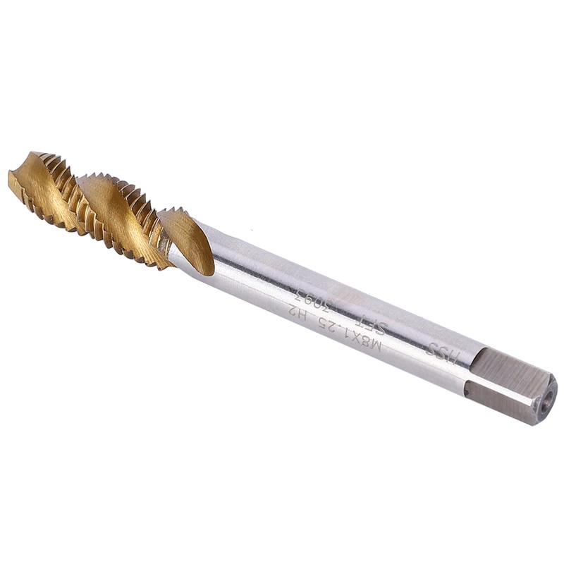 M8x1.25mm Spiral Fluted Tap High Speed Steel Thread Cutter Machine